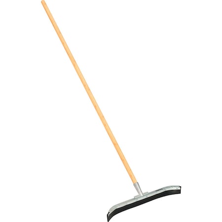 24 Curved Floor Squeegee With Wood Handle